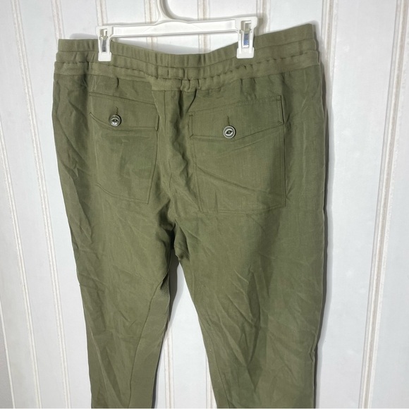 Cabi The Marathon Olive Green Lounge Drawstring Jogger Pants Sz XL 409 - Picture 9 of 9
